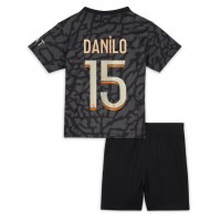 Paris Saint-Germain Danilo Pereira #15 3rd trikot Kinder 2023-24 Kurzarm (+ Kurze Hosen)